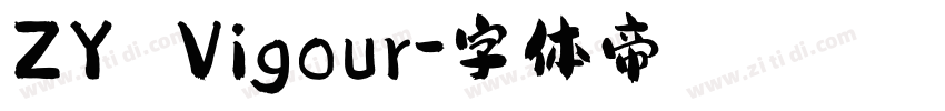 ZY Vigour字体转换